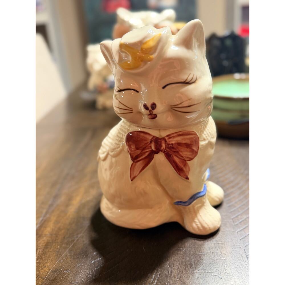 Shawnee Pottery Vintage Puss 'n Boots Ceramic Cat Cookie Jar USA